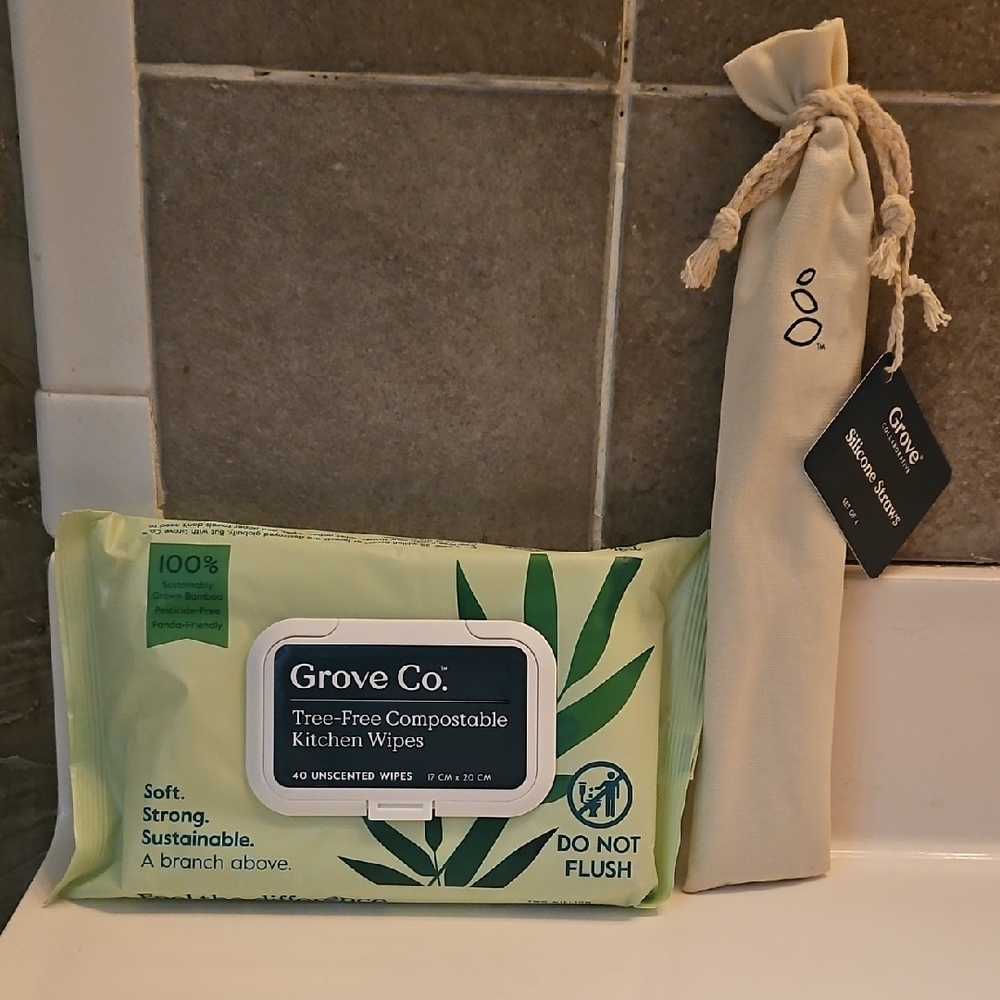 Grove Co. Tree-Free Compostable Kitchen Wipes